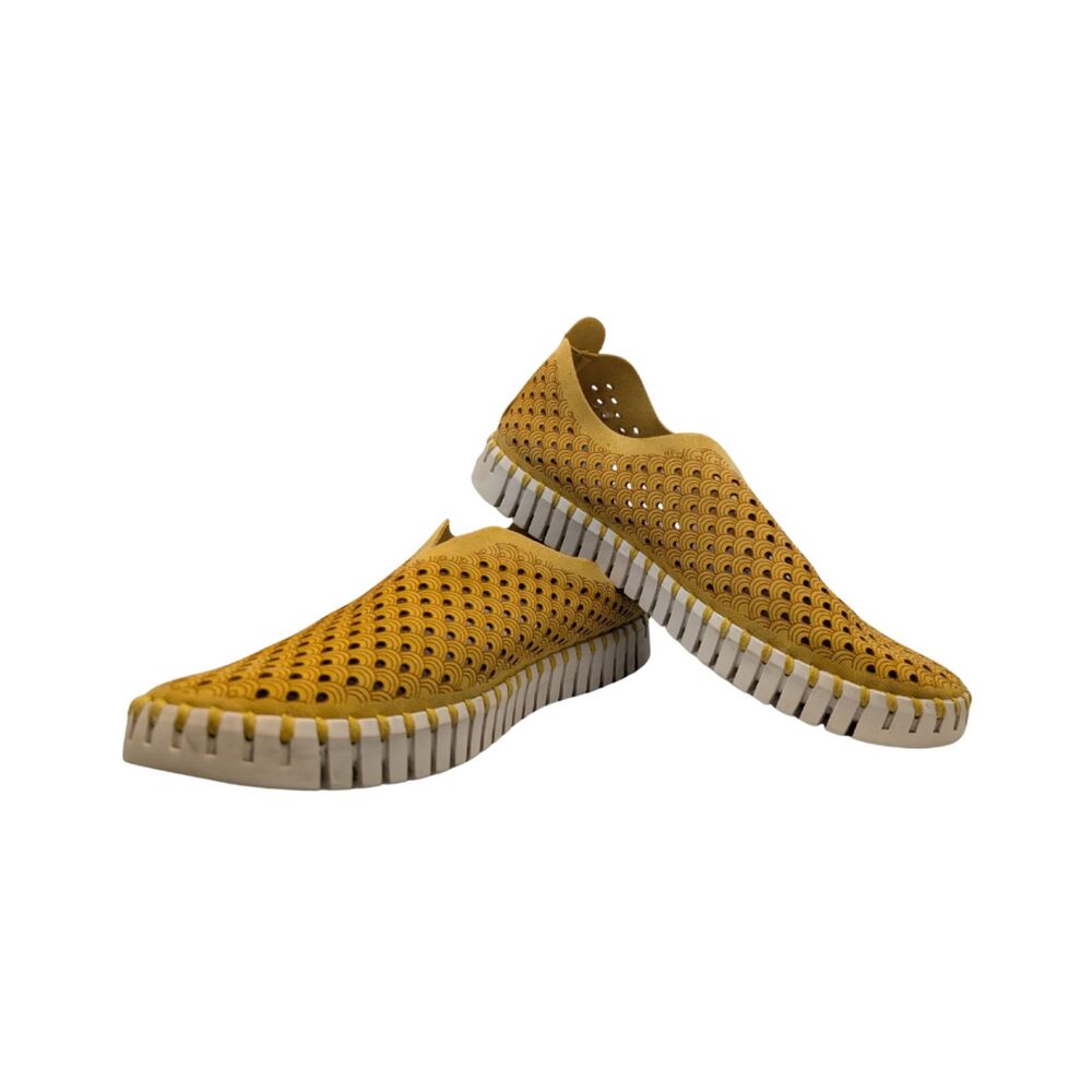Ilse Jacobsen Yellow Leather Slip On Size EU 38